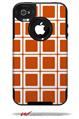 Squared Burnt Orange - Decal Style Vinyl Skin fits Otterbox Commuter iPhone4/4s Case (CASE SOLD SEPARATELY)