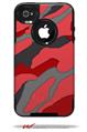 Camouflage Red - Decal Style Vinyl Skin fits Otterbox Commuter iPhone4/4s Case (CASE SOLD SEPARATELY)