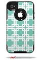 Boxed Seafoam Green - Decal Style Vinyl Skin fits Otterbox Commuter iPhone4/4s Case (CASE SOLD SEPARATELY)