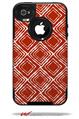 Wavey Red Dark - Decal Style Vinyl Skin fits Otterbox Commuter iPhone4/4s Case (CASE SOLD SEPARATELY)