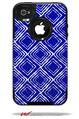 Wavey Royal Blue - Decal Style Vinyl Skin fits Otterbox Commuter iPhone4/4s Case (CASE SOLD SEPARATELY)