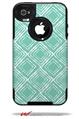 Wavey Seafoam Green - Decal Style Vinyl Skin fits Otterbox Commuter iPhone4/4s Case (CASE SOLD SEPARATELY)