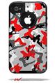Sexy Girl Silhouette Camo Red - Decal Style Vinyl Skin fits Otterbox Commuter iPhone4/4s Case (CASE SOLD SEPARATELY)