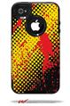 Halftone Splatter Yellow Red - Decal Style Vinyl Skin fits Otterbox Commuter iPhone4/4s Case (CASE SOLD SEPARATELY)