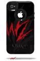 WraptorSkinz WZ on Black - Decal Style Vinyl Skin fits Otterbox Commuter iPhone4/4s Case (CASE SOLD SEPARATELY)