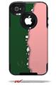 Ripped Colors Green Pink - Decal Style Vinyl Skin fits Otterbox Commuter iPhone4/4s Case (CASE SOLD SEPARATELY)
