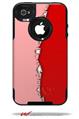 Ripped Colors Pink Red - Decal Style Vinyl Skin fits Otterbox Commuter iPhone4/4s Case (CASE SOLD SEPARATELY)