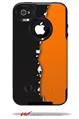 Ripped Colors Black Orange - Decal Style Vinyl Skin fits Otterbox Commuter iPhone4/4s Case (CASE SOLD SEPARATELY)