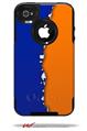 Ripped Colors Blue Orange - Decal Style Vinyl Skin fits Otterbox Commuter iPhone4/4s Case (CASE SOLD SEPARATELY)