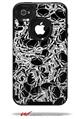 Scattered Skulls Black - Decal Style Vinyl Skin fits Otterbox Commuter iPhone4/4s Case (CASE SOLD SEPARATELY)