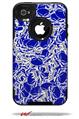 Scattered Skulls Royal Blue - Decal Style Vinyl Skin fits Otterbox Commuter iPhone4/4s Case (CASE SOLD SEPARATELY)