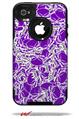 Scattered Skulls Purple - Decal Style Vinyl Skin fits Otterbox Commuter iPhone4/4s Case (CASE SOLD SEPARATELY)