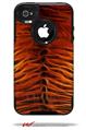 Fractal Fur Tiger - Decal Style Vinyl Skin fits Otterbox Commuter iPhone4/4s Case (CASE SOLD SEPARATELY)