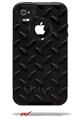 Diamond Plate Metal 02 Black - Decal Style Vinyl Skin fits Otterbox Commuter iPhone4/4s Case (CASE SOLD SEPARATELY)
