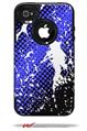Halftone Splatter White Blue - Decal Style Vinyl Skin fits Otterbox Commuter iPhone4/4s Case (CASE SOLD SEPARATELY)