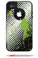 Halftone Splatter Green White - Decal Style Vinyl Skin fits Otterbox Commuter iPhone4/4s Case (CASE SOLD SEPARATELY)