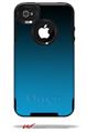 Smooth Fades Neon Blue Black - Decal Style Vinyl Skin fits Otterbox Commuter iPhone4/4s Case (CASE SOLD SEPARATELY)