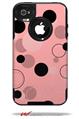 Lots of Dots Pink on Pink - Decal Style Vinyl Skin fits Otterbox Commuter iPhone4/4s Case (CASE SOLD SEPARATELY)