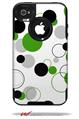Lots of Dots Green on White - Decal Style Vinyl Skin fits Otterbox Commuter iPhone4/4s Case (CASE SOLD SEPARATELY)