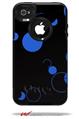 Lots of Dots Blue on Black - Decal Style Vinyl Skin fits Otterbox Commuter iPhone4/4s Case (CASE SOLD SEPARATELY)