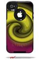 Alecias Swirl 01 Yellow - Decal Style Vinyl Skin fits Otterbox Commuter iPhone4/4s Case (CASE SOLD SEPARATELY)