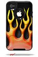 Metal Flames - Decal Style Vinyl Skin fits Otterbox Commuter iPhone4/4s Case (CASE SOLD SEPARATELY)