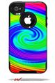 Rainbow Swirl - Decal Style Vinyl Skin fits Otterbox Commuter iPhone4/4s Case (CASE SOLD SEPARATELY)