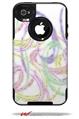 Neon Swoosh on White - Decal Style Vinyl Skin fits Otterbox Commuter iPhone4/4s Case (CASE SOLD SEPARATELY)