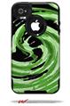 Alecias Swirl 02 Green - Decal Style Vinyl Skin fits Otterbox Commuter iPhone4/4s Case (CASE SOLD SEPARATELY)