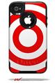 Bullseye Red and White - Decal Style Vinyl Skin fits Otterbox Commuter iPhone4/4s Case (CASE SOLD SEPARATELY)