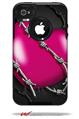 Barbwire Heart Hot Pink - Decal Style Vinyl Skin fits Otterbox Commuter iPhone4/4s Case (CASE SOLD SEPARATELY)