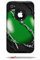 Barbwire Heart Green - Decal Style Vinyl Skin fits Otterbox Commuter iPhone4/4s Case (CASE SOLD SEPARATELY)