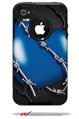 Barbwire Heart Blue - Decal Style Vinyl Skin fits Otterbox Commuter iPhone4/4s Case (CASE SOLD SEPARATELY)