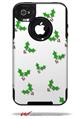 Christmas Holly Leaves on White - Decal Style Vinyl Skin fits Otterbox Commuter iPhone4/4s Case (CASE SOLD SEPARATELY)
