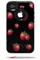 Strawberries on Black - Decal Style Vinyl Skin fits Otterbox Commuter iPhone4/4s Case (CASE SOLD SEPARATELY)