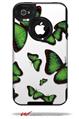 Butterflies Green - Decal Style Vinyl Skin fits Otterbox Commuter iPhone4/4s Case (CASE SOLD SEPARATELY)