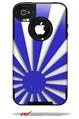 Rising Sun Japanese Flag Blue - Decal Style Vinyl Skin fits Otterbox Commuter iPhone4/4s Case (CASE SOLD SEPARATELY)