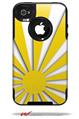 Rising Sun Japanese Flag Yellow - Decal Style Vinyl Skin fits Otterbox Commuter iPhone4/4s Case (CASE SOLD SEPARATELY)