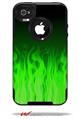 Fire Green - Decal Style Vinyl Skin fits Otterbox Commuter iPhone4/4s Case (CASE SOLD SEPARATELY)