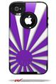 Rising Sun Japanese Flag Purple - Decal Style Vinyl Skin fits Otterbox Commuter iPhone4/4s Case (CASE SOLD SEPARATELY)