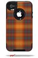 Plaid Pumpkin Orange - Decal Style Vinyl Skin fits Otterbox Commuter iPhone4/4s Case (CASE SOLD SEPARATELY)