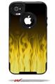 Fire Yellow - Decal Style Vinyl Skin fits Otterbox Commuter iPhone4/4s Case (CASE SOLD SEPARATELY)