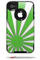 Rising Sun Japanese Flag Green - Decal Style Vinyl Skin fits Otterbox Commuter iPhone4/4s Case (CASE SOLD SEPARATELY)