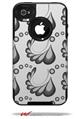 Petals Gray - Decal Style Vinyl Skin fits Otterbox Commuter iPhone4/4s Case (CASE SOLD SEPARATELY)
