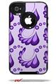 Petals Purple - Decal Style Vinyl Skin fits Otterbox Commuter iPhone4/4s Case (CASE SOLD SEPARATELY)