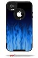 Fire Blue - Decal Style Vinyl Skin fits Otterbox Commuter iPhone4/4s Case (CASE SOLD SEPARATELY)