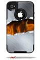 Ripped Metal Fire - Decal Style Vinyl Skin fits Otterbox Commuter iPhone4/4s Case (CASE SOLD SEPARATELY)