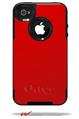 Solids Collection Red - Decal Style Vinyl Skin fits Otterbox Commuter iPhone4/4s Case (CASE SOLD SEPARATELY)