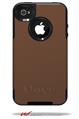 Solids Collection Chocolate Brown - Decal Style Vinyl Skin fits Otterbox Commuter iPhone4/4s Case (CASE SOLD SEPARATELY)