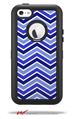 Zig Zag Blues - Decal Style Vinyl Skin fits Otterbox Defender iPhone 5C Case (CASE SOLD SEPARATELY)
